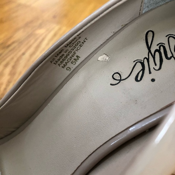 New Fergie Platform Patent Pumps in Nude - Picture 8 of 8